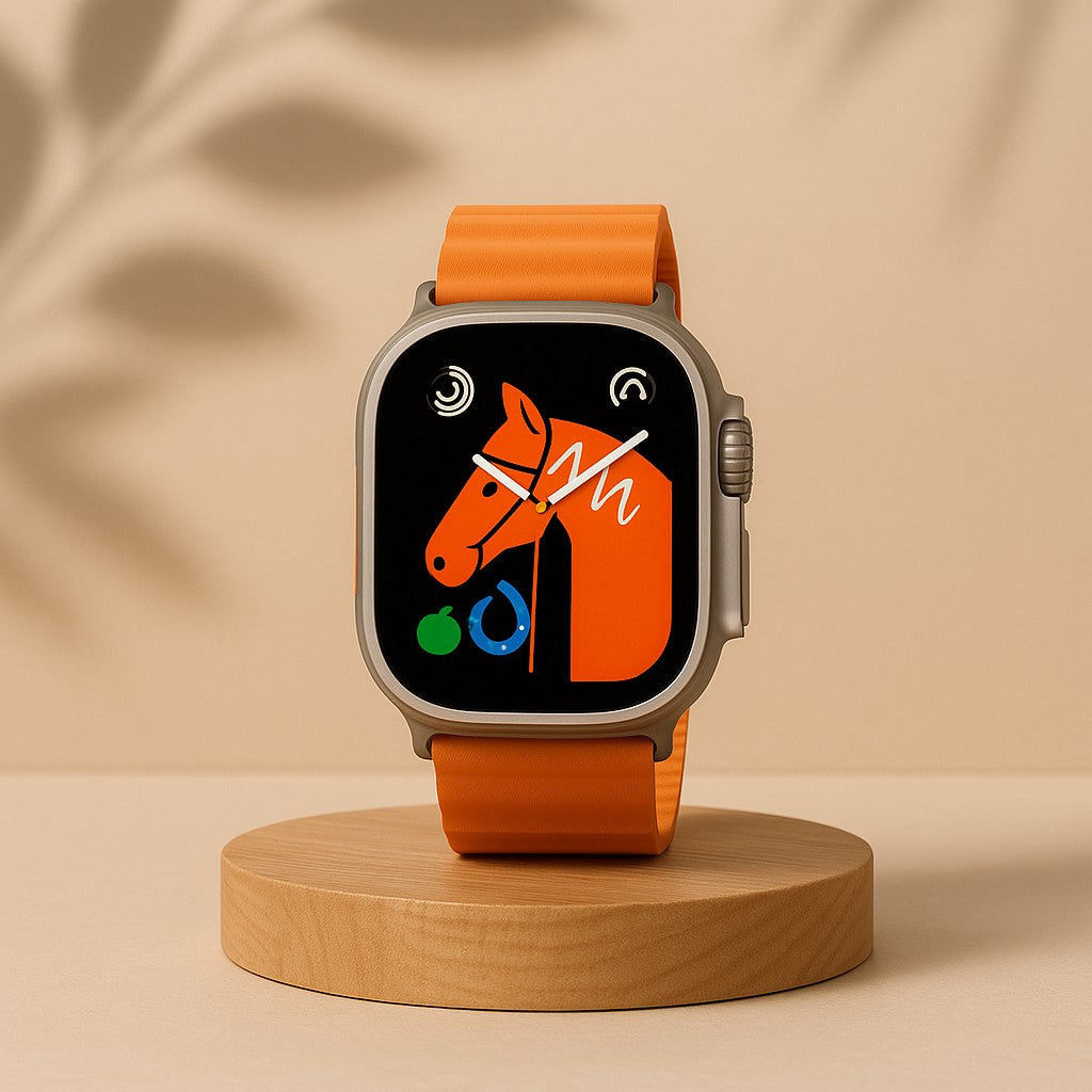 VitaWatch Ultra™ Smartwatch Ultra Pro con 2 correas ( negro + naranja  )