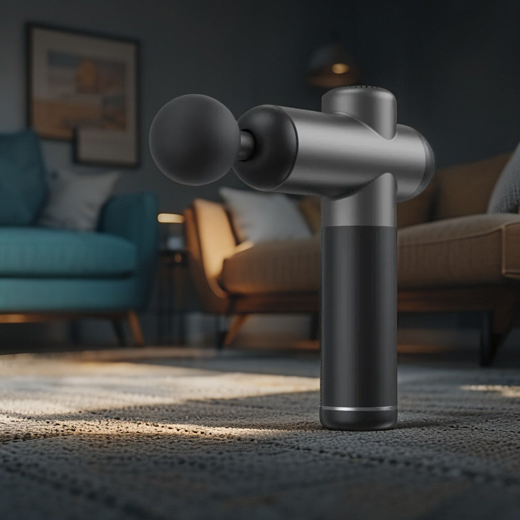 Heikel™ Pistola de masaje grande con maletín + cabezales